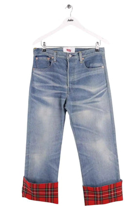 Jean droit Junya Watanabe Bleu en Coton, taille M - Seconde Main