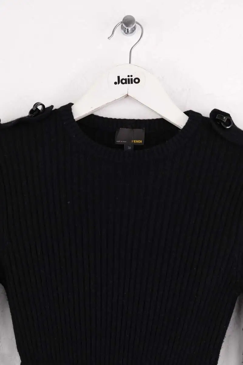 Robe Fendi Noir en Cachemire