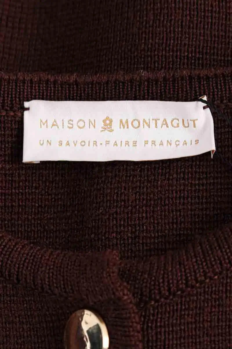 Cardigan Maison Montagut Marron en Laine