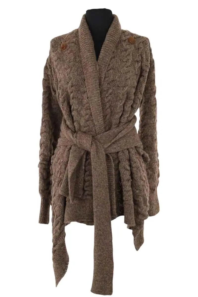 Cardigan Vivienne Westwood Marron en Synthétique, taille S - Seconde Main
