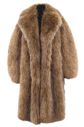 Manteau Ganni Camel en Fourrure, taille S - Seconde Main
