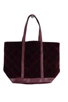 Cabas Vanessa Bruno Bordeaux en Tissu - Seconde Main