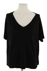Top Eric Bompard Noir en Synthétique, taille S - Seconde Main