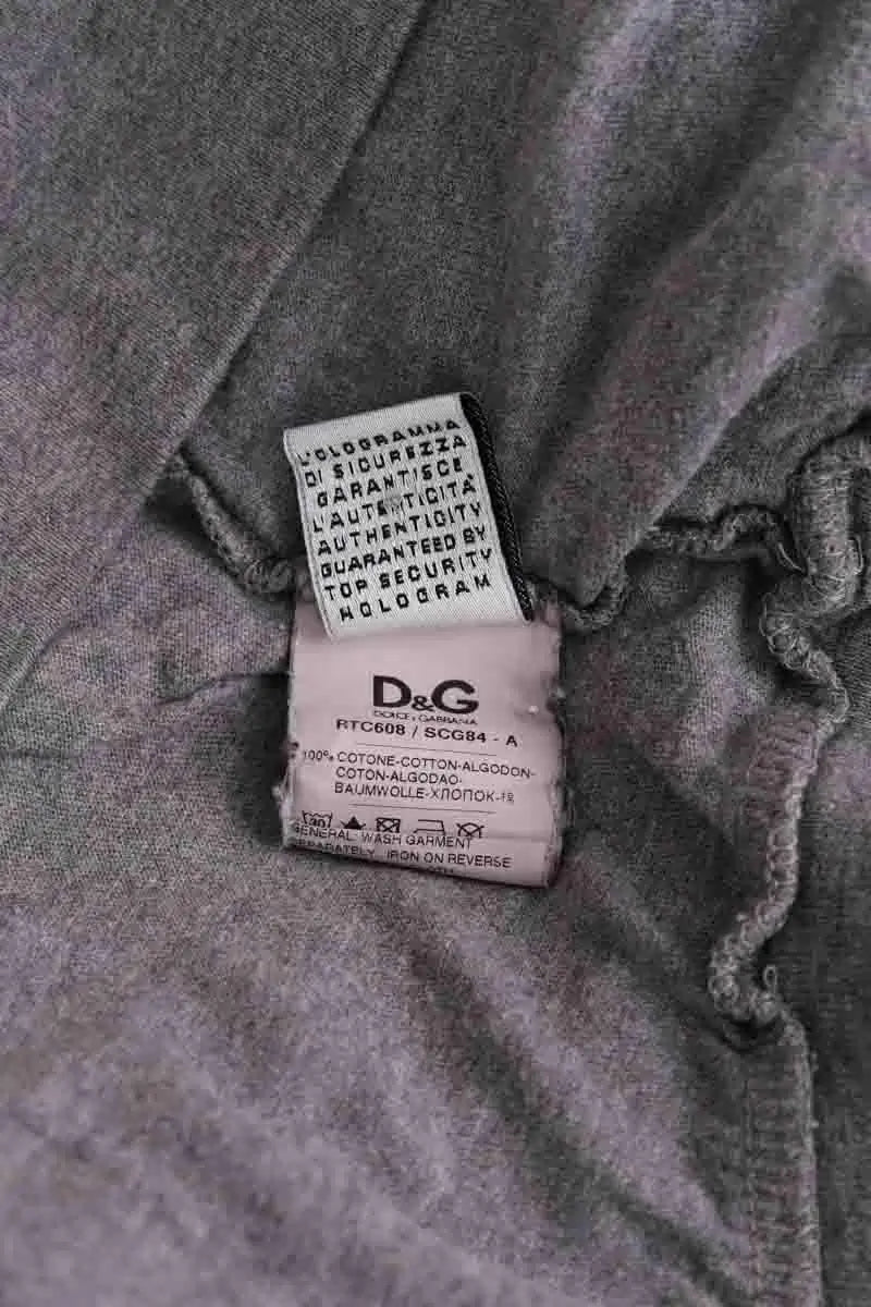 T-shirt Dolce & Gabbana Gris en Coton