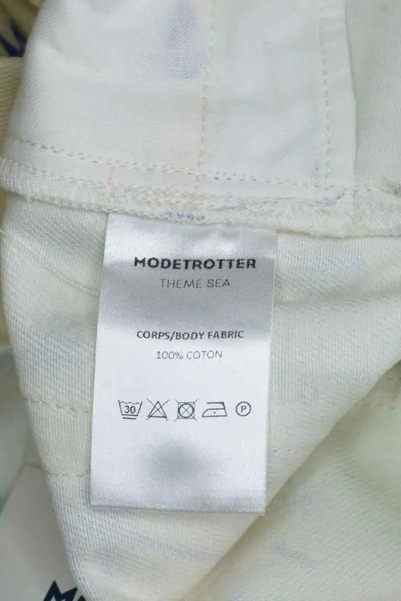 Jean droit Modetrotter Beige en Coton