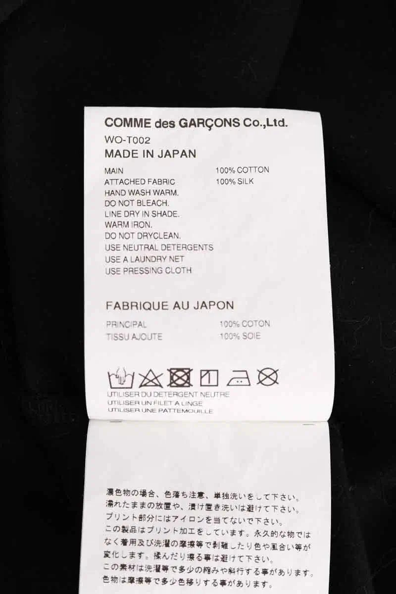 T-shirt Junya Watanabe Noir en Coton