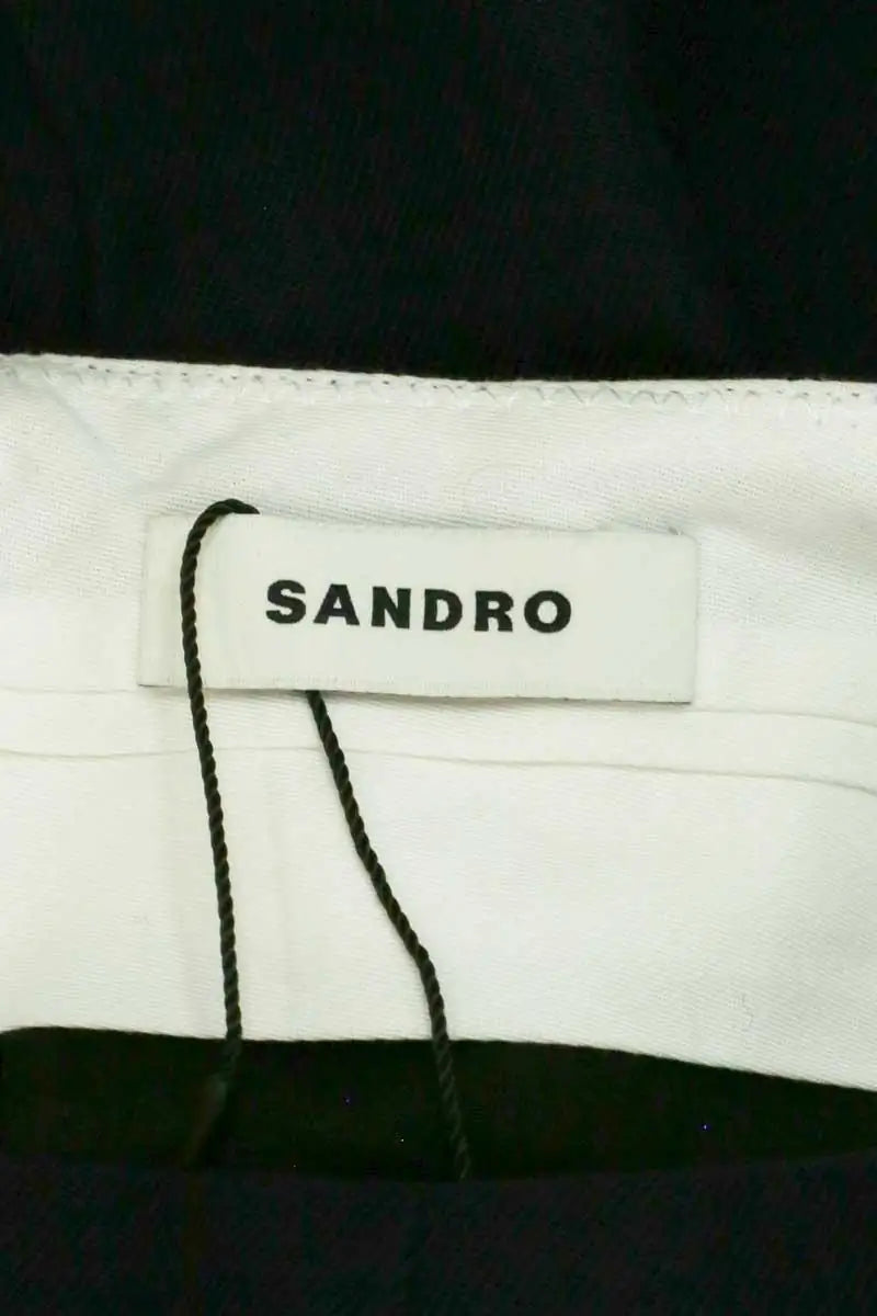 Pantalon Sandro Marine en Laine