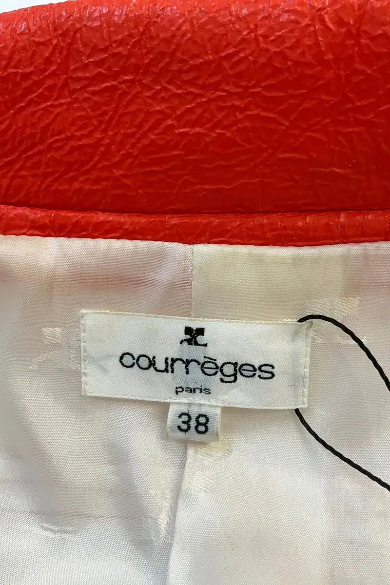 Veste Courrèges Orange en Synthétique