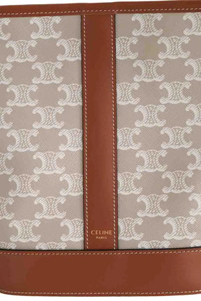 Sac à bandoulière Celine SAC SEAU Beige en Cuir