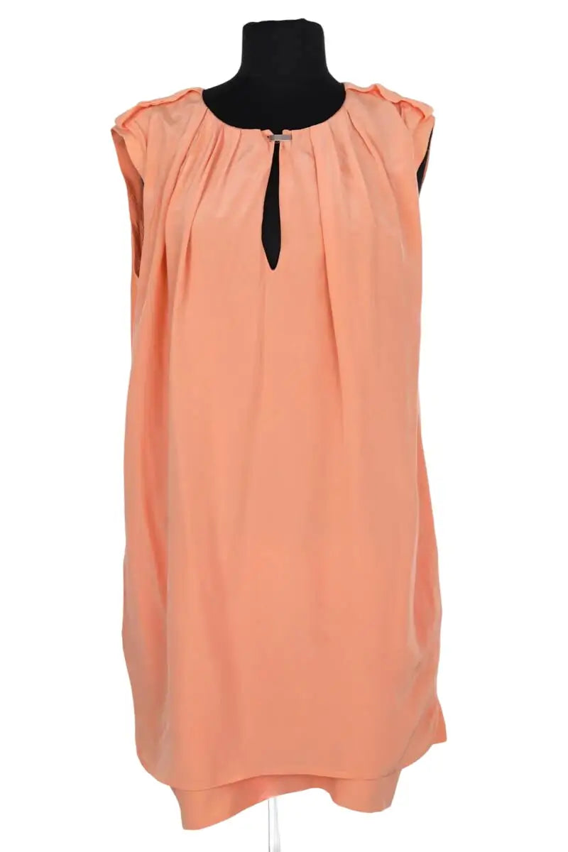 Robe Maje Orange en Soie, taille L - Seconde Main