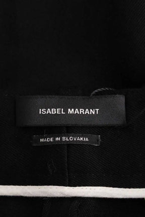 Pantalon droit Isabel Marant Noir en Viscose