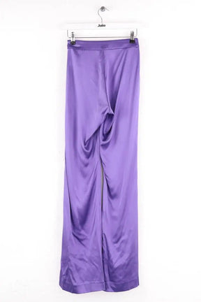 Pantalon droit DMN Violet en Soie