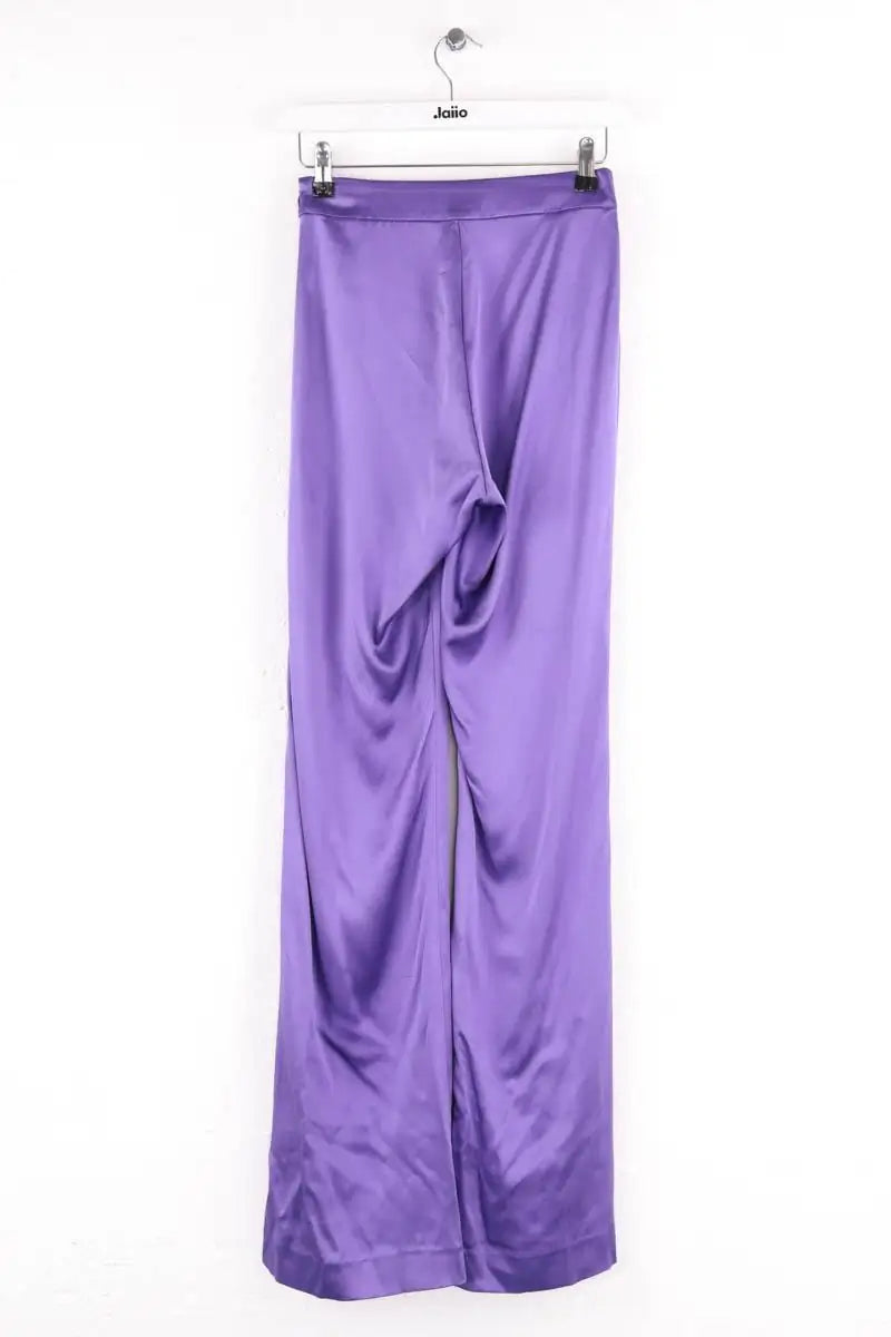Pantalon droit DMN Violet en Soie