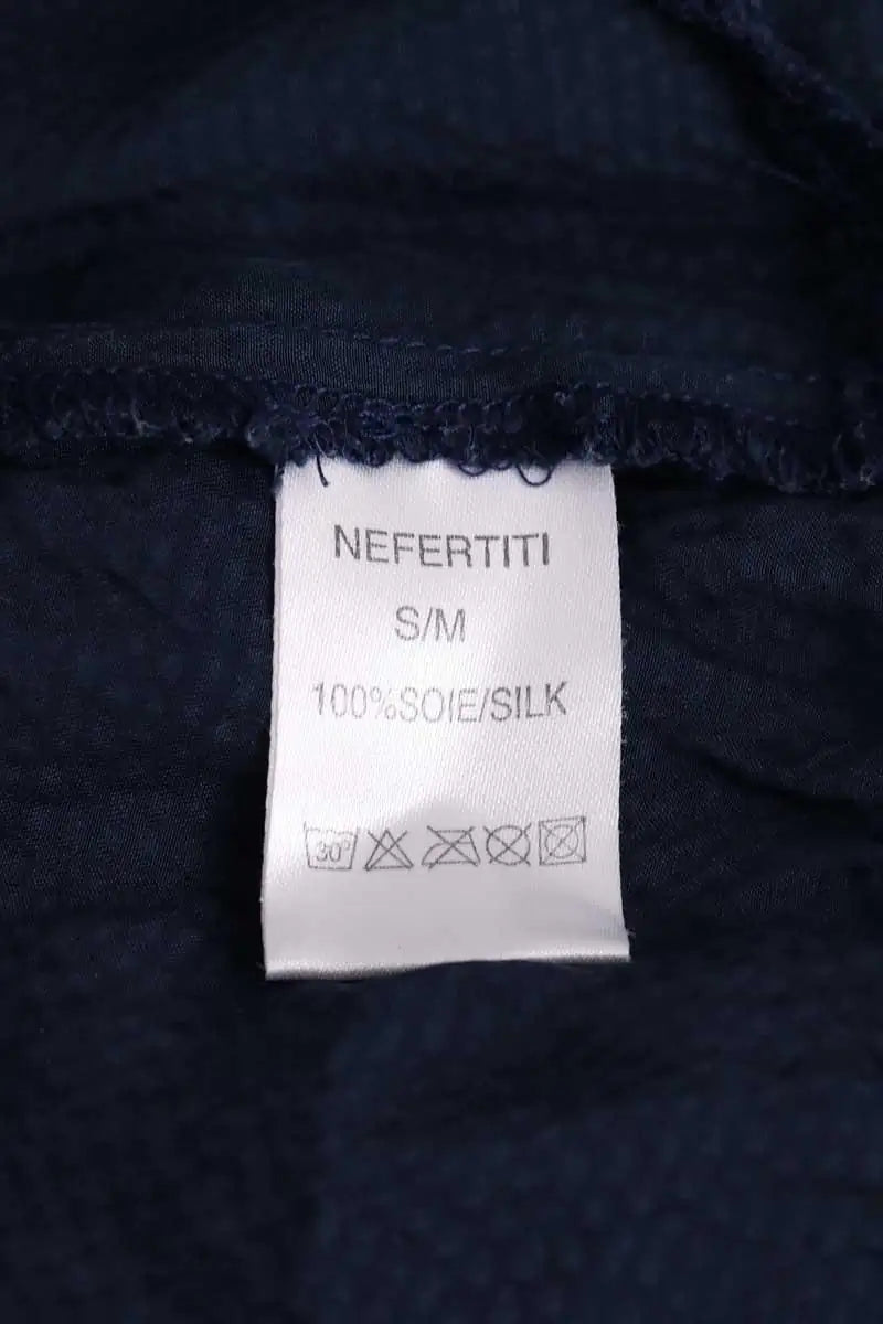 Robe Maje Nefertiti Bleu en Soie