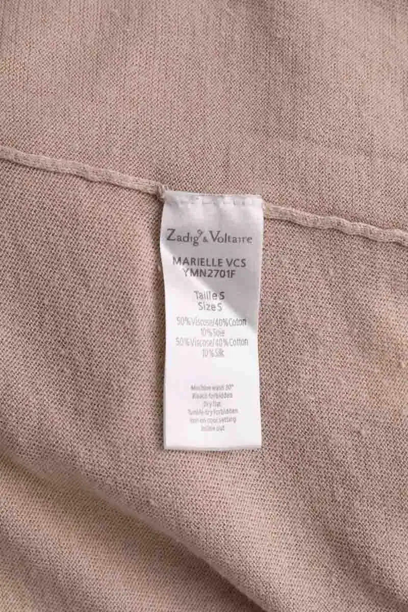 Top Zadig & Voltaire Beige en Viscose