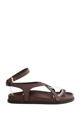 Sandales A.EMERY Marron en Cuir, taille 39 - Seconde Main