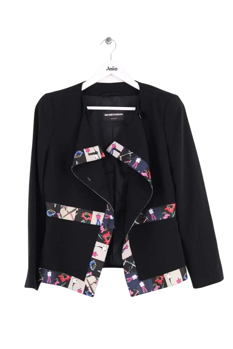 Veste Emporio Armani Noir en Synthétique, taille M - Seconde Main
