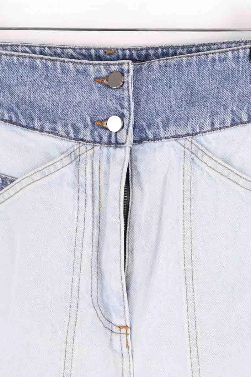 Jean droit Ba&Sh Bleu en Coton