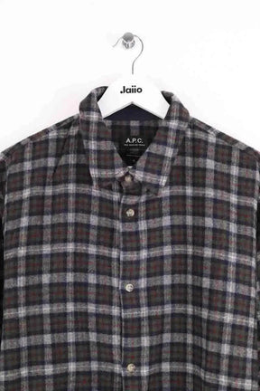 Chemise APC Kaki en Laine