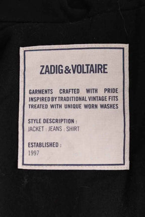 Manteau Zadig & Voltaire Noir en Synthétique