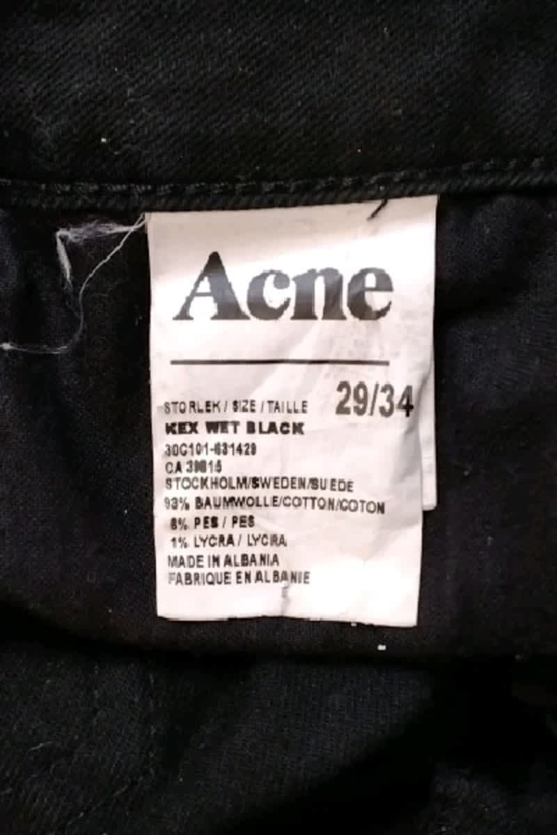 Jean slim Acne Studios  Noir
