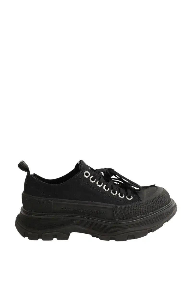 Baskets Alexander McQueen Noir en Tissu, taille 39 - Seconde Main