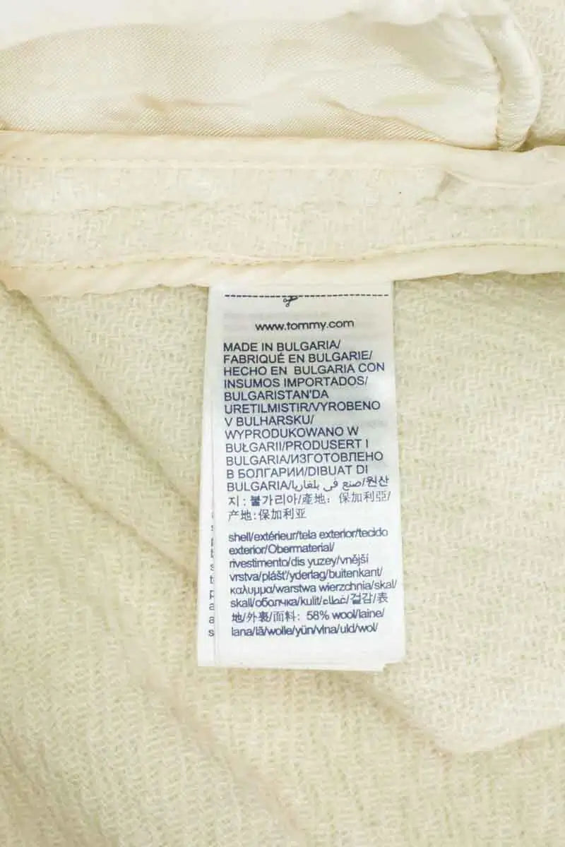 Manteau Tommy Hilfiger Beige en Synthétique