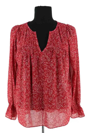 Blouse Ba&Sh Rouge en Synthétique, taille S - Seconde Main