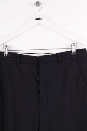 Pantalon droit Ami Noir en Laine