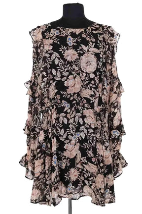 Robe Sézane Noir en Viscose, taille M - Seconde Main