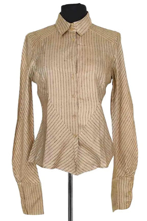 Chemise Kenzo Beige en Soie, taille L - Seconde Main