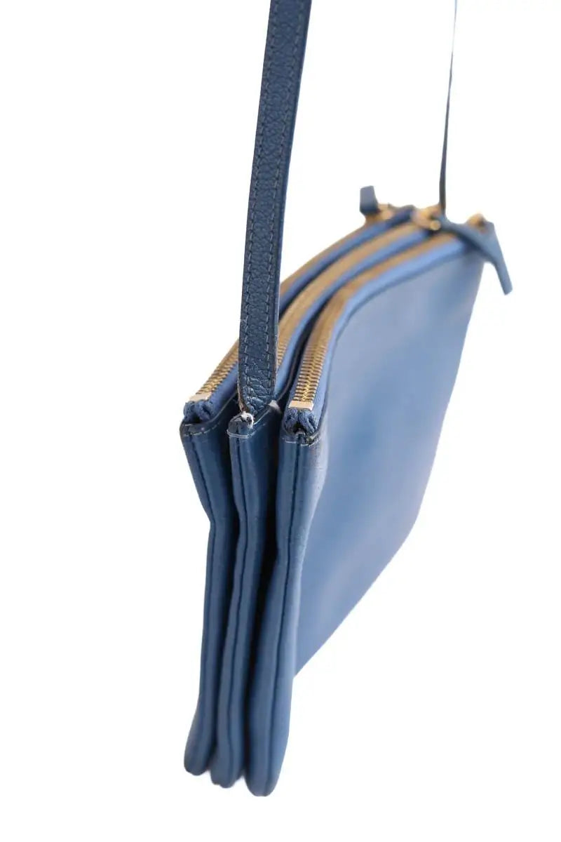 Sac à bandoulière Celine Bleu en Cuir
