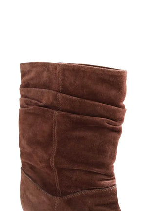 Boots Louis Vuitton Marron en Daim