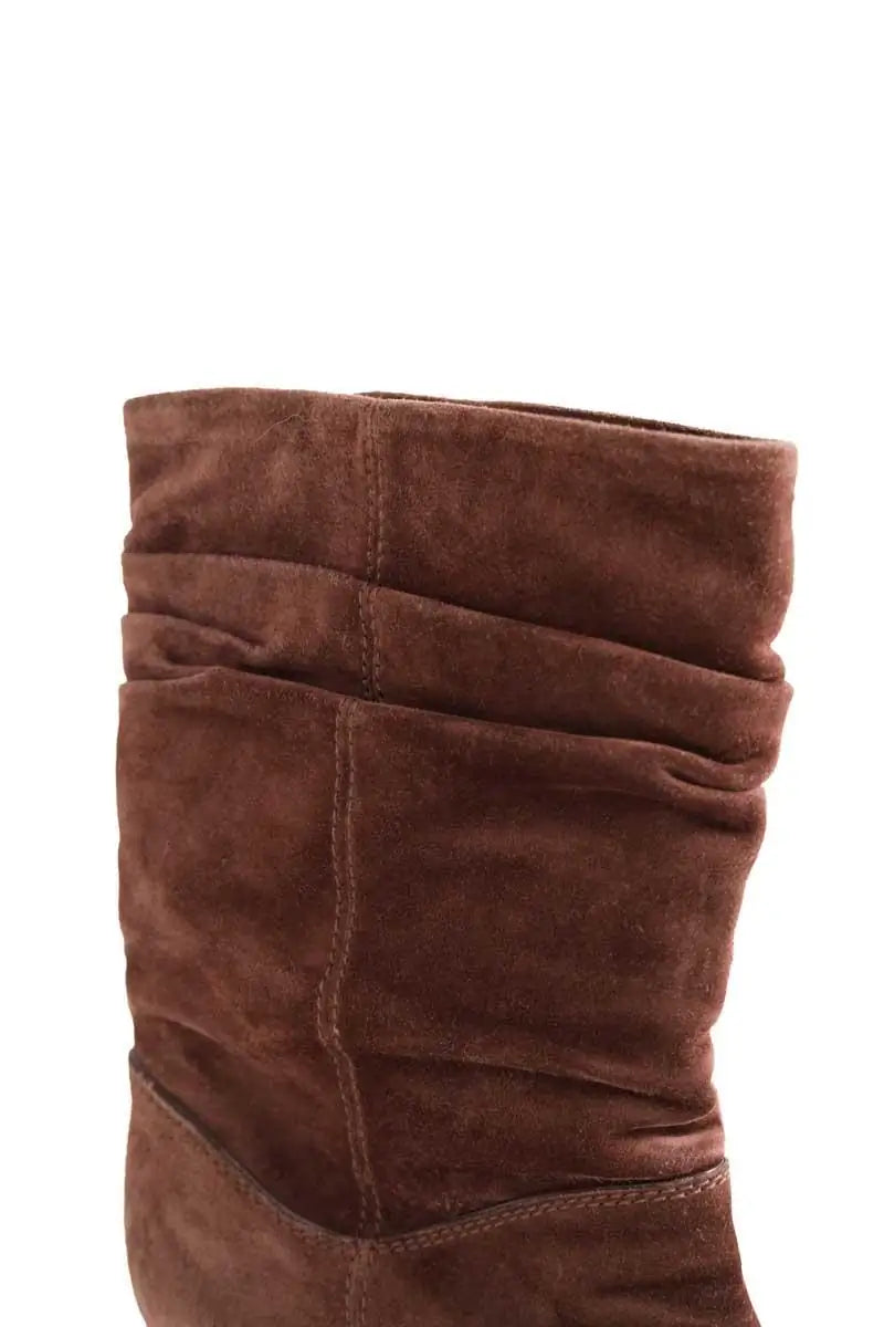 Boots Louis Vuitton Marron en Daim