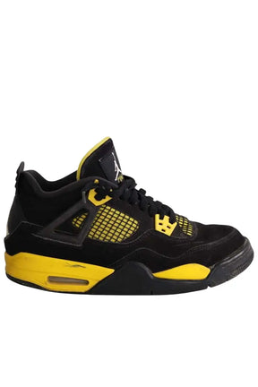 Baskets Nike Air Jordan 4 retro Noir en Cuir, taille 40 - Seconde Main