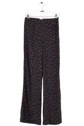 Pantalon droit Rouje Noir en Viscose, taille XS - Seconde Main