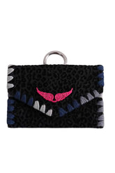 Porte-carte Zadig & Voltaire Anthracite en Daim - Seconde Main
