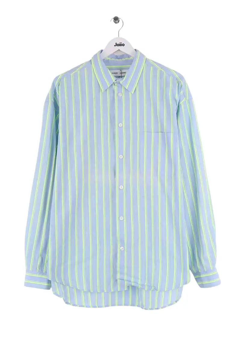 Chemise Samsoe Samsoe Bleu en Coton, taille XL - Seconde Main