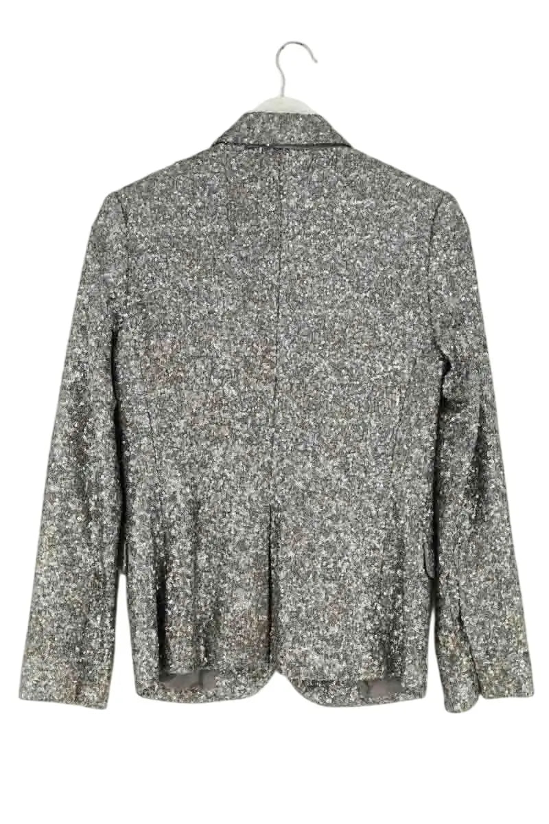 Blazer Zadig & Voltaire Argent en Paillettes, taille S - Seconde Main
