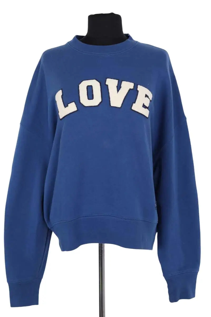 Sweatshirt Tory Burch Bleu en Coton, taille S - Seconde Main
