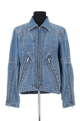 Veste Zadig & Voltaire Bleu en Coton, taille L - Seconde Main
