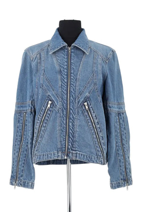 Veste Zadig & Voltaire Bleu en Coton, taille L - Seconde Main