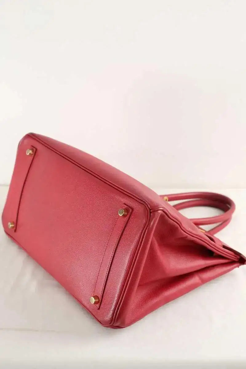 Sac à main Hermès Rouge en Cuir
