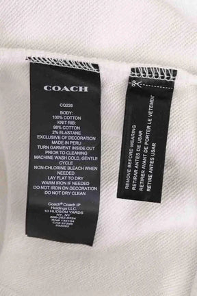 Sweatshirt Coach Ecru en Coton