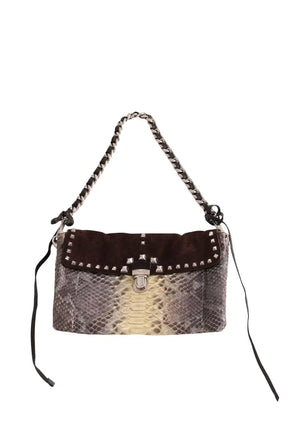 Mini sac Prada Marron en Cuirs exotiques - Seconde Main