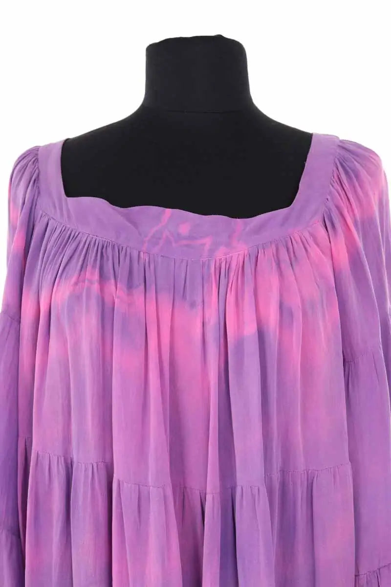 Robe Balmain Violet en Soie