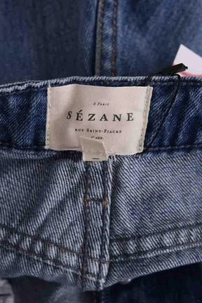 Mini short Sézane Bleu en Coton