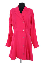 Robe Claudie Pierlot Rose en Viscose, taille M - Seconde Main