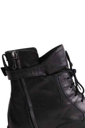 Boots à lacets Lanvin Noir en Cuir