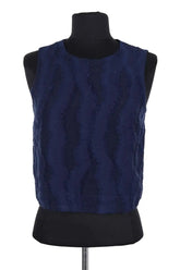 Top sans manche Balzac Roda Bleu en Coton, taille XS - Seconde Main